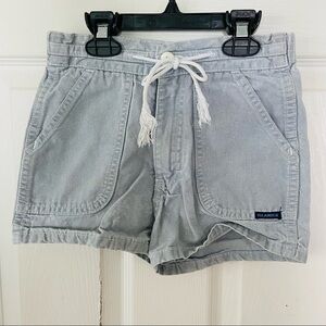 ISLANDER gray draw string elastic waist summer girl cotton shorts size 8